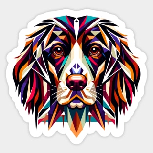 English Springer Spaniel: Geometric Color Splendor Sticker